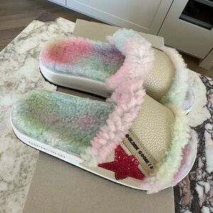 Golden Goose POOLSTAR Rainbow Slides 35 BNIB